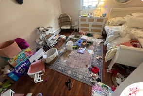 Before – Kids' room organization
