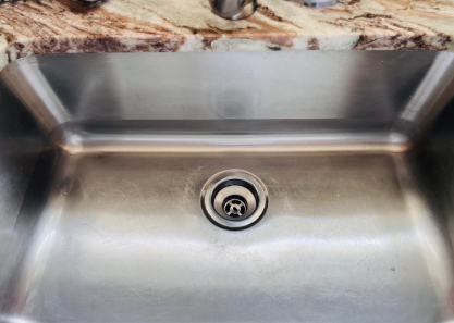 After – Kitchen sink drain